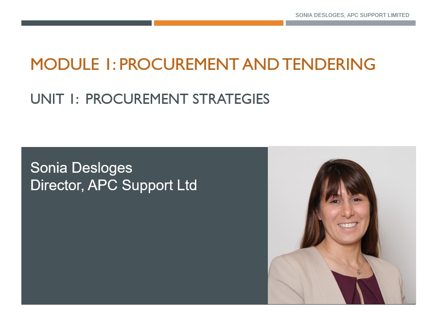 Procurement and tendering