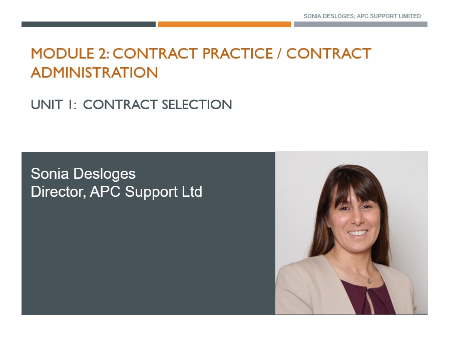 Contract Practice, Contract Administration