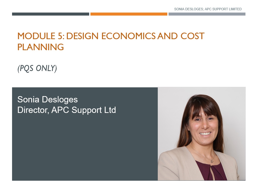 Design Economics, Cost Planning