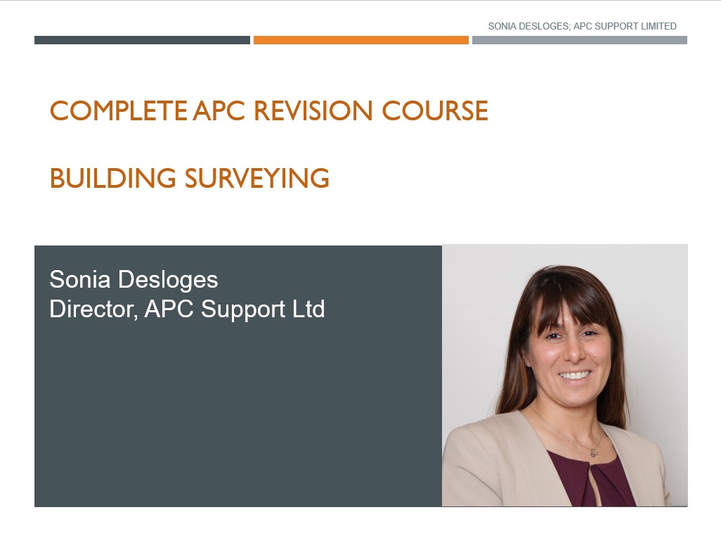 APC Building Surveying Revision